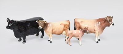 Lot 1126 - Beswick Jersey Cattle Comprising: Bull Ch....