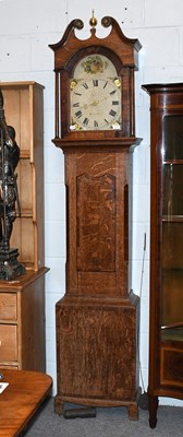 Lot 1235 - An Oak Thirty Hour Longcase Clock, signed...