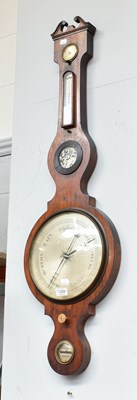 Lot 1289 - A Mahogany Inlaid Eight inch Dial Wheel...