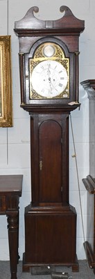 Lot 1305 - An Oak Eight Day Longcase Clock, signed Saml...