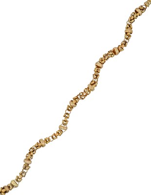 Lot 2364 - A Fancy Link Chain, circa 1850 the plain...