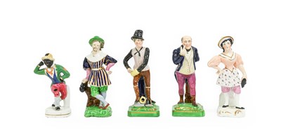 Lot 34 - Two Staffordshire Porcelain Figures, mid-19th...