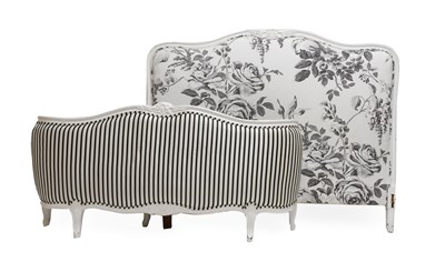 Lot 585 - A Louis XV-Style White-Painted Double Bedstead,...