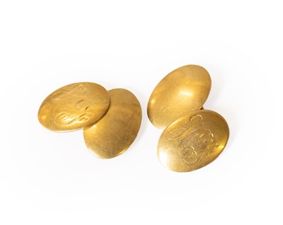Lot 461 - A Pair of 18 Carat Gold Cufflinks, comprising...