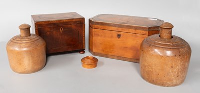 Lot 204 - A Mixed Lot, including a Regency tea caddy,...