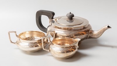 Lot 49 - A Three-Piece George V Silver Tea-Service, by...