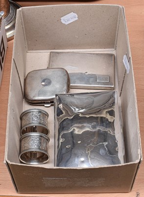 Lot 90 - A Collection of Assorted Silver, including a...