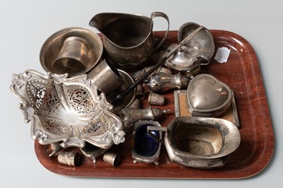 Lot 74 - A Collection of Assorted Silver, including an...