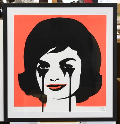 Lot 158 - Pure Evil (b.1968) "JFK's Nightmare" Signed...