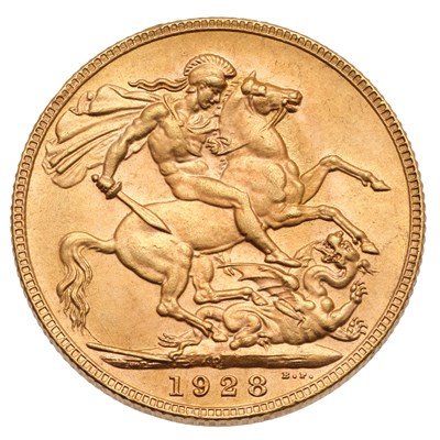 Lot 182 - George V, Sovereign 1928P, Perth Mint, (Marsh...