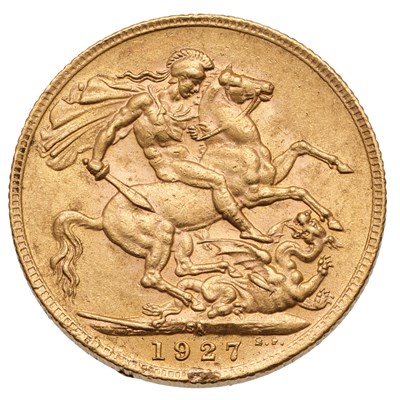 Lot 181 - George V, Sovereign 1927SA, Pretoria Mint,...
