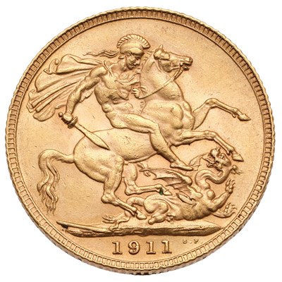 Lot 156 - George V, Sovereign 1911, (Marsh 211, S.3996),...