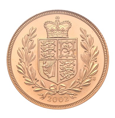 Lot 202 - Elizabeth II, Sovereign 2002, with Royal...