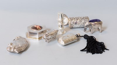 Lot 137 - A Collection of Assorted Silver Objects,...