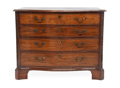 Lot 369 - A George III Mahogany Serpentine-Front Commode,...
