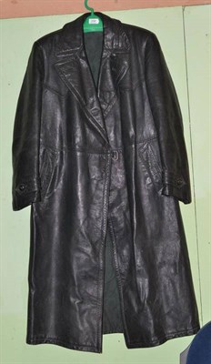 Lot 256 - A full length German leather jacket