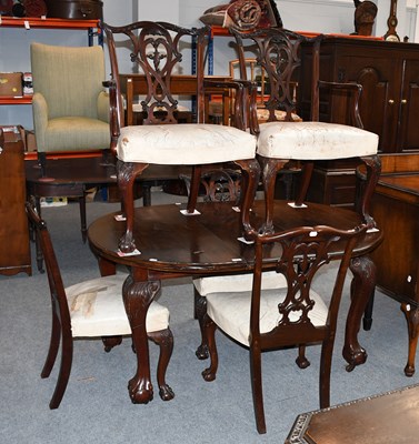 Lot 1276 - A Set of Five Chippendale Style, Mahogany...