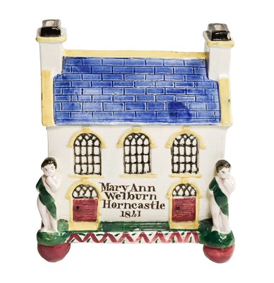 Lot 59 - A Mexborough Prattware "Wesleyan Chapel" Money...