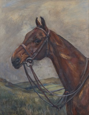 Lot 1044 - Florence Jay (fl.1905-1920) Head study of a...