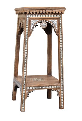 Lot 574 - An Early 20th Century Moorish Hardwood, Mother-...
