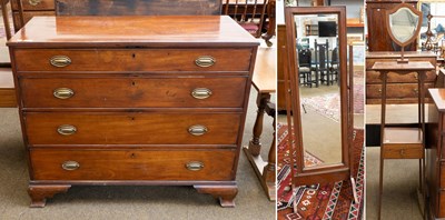 Lot 1363 - An Edwardian Mahogany Gentlemans Shaving Stand,...