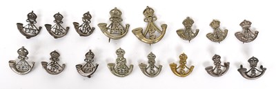 Lot 150 - Sixteen Indian Army Cap/Collar Badges,...