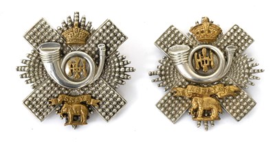 Lot 152 - Two Victorian Officer's Glengarry Badges to...