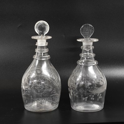 Lot 79 - An Irish Glass Decanter and Stopper, circa...