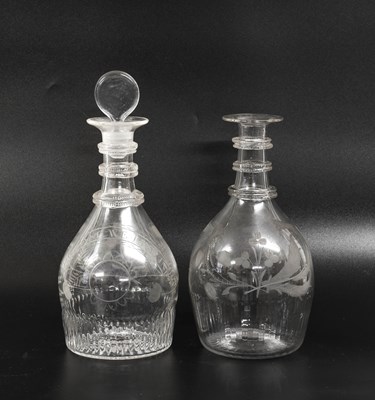 Lot 78 - An Irish "Union" Glass Decanter and Stopper,...