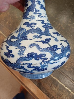 Lot 14 - A Chinese Porcelain Bottle Vase, Jiaqing reign...
