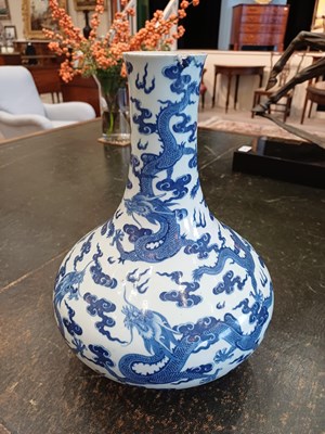 Lot 14 - A Chinese Porcelain Bottle Vase, Jiaqing reign...