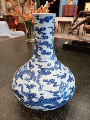 Lot 14 - A Chinese Porcelain Bottle Vase, Jiaqing reign...