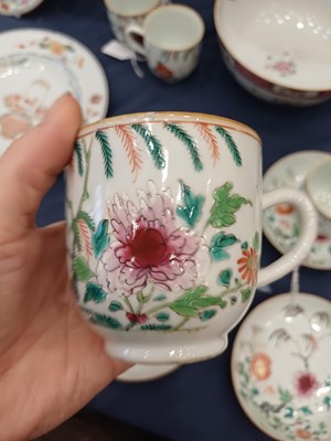 Lot 37 - A Set of Four Chinese Porcelain Coffee Cups...