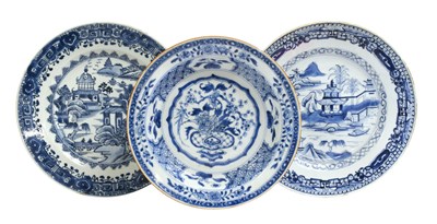 Lot 10 - A Pair of Chinese Porcelain Plates, 18th...