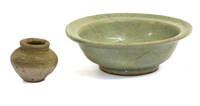 Lot 55 - A Longquan Celedon Marriage Dish, Southern...