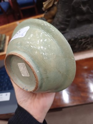 Lot 55 - A Longquan Celedon Marriage Dish, Southern...