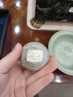 Lot 55 - A Longquan Celedon Marriage Dish, Southern...