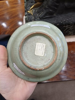 Lot 55 - A Longquan Celedon Marriage Dish, Southern...