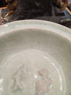 Lot 55 - A Longquan Celedon Marriage Dish, Southern...