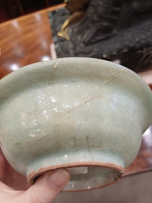 Lot 55 - A Longquan Celedon Marriage Dish, Southern...