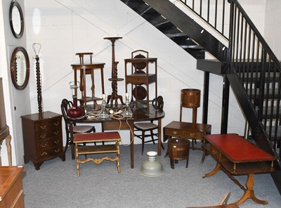 Lot 1356 - A Large Group of Occasional Furniture, 19th...