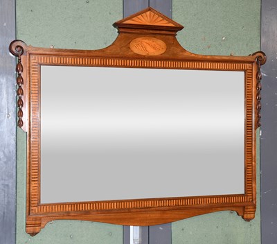 Lot 1230 - A Sherraton Revival Marquetry Inlaid Mahogany...