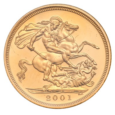 Lot 201 - Elizabeth II, Sovereign 2001, (Marsh 315,...