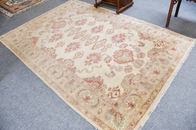 Lot 1096 - Afghan Ziegler Carpet, the pale wheat field of...