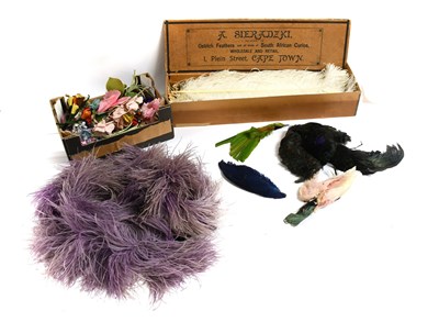Lot 2097 - Early 20th Century Millinery Accessories and...