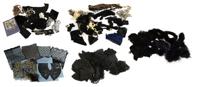 Lot 2098 - Assorted Black Lace and Costume Accessories,...