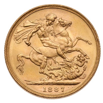 Lot 75 - Victoria, Sovereign 1887M, Melbourne Mint,...