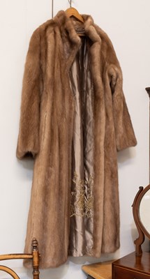 Lot 1366 - Light Mink Coat, three quarter length, 42" chest