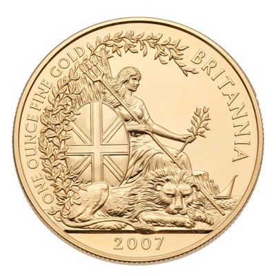 Lot 208 - Elizabeth II, 1oz Fine Gold Britannia 2007,...