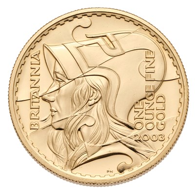 Lot 207 - Elizabeth II, 1oz Fine Gold Britannia 2003,...